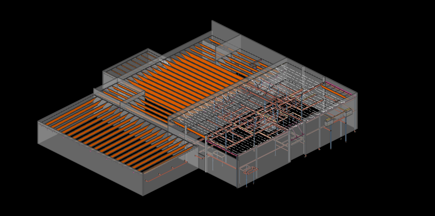 Multi-storey building frame