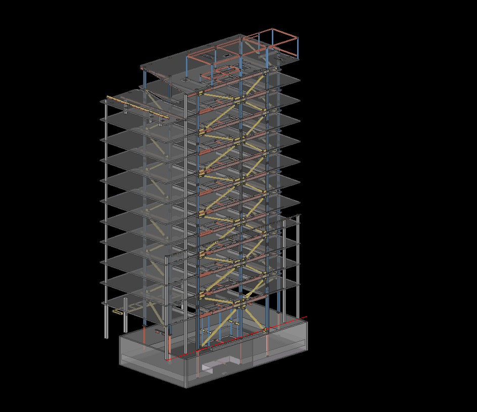 Steel canopy structure