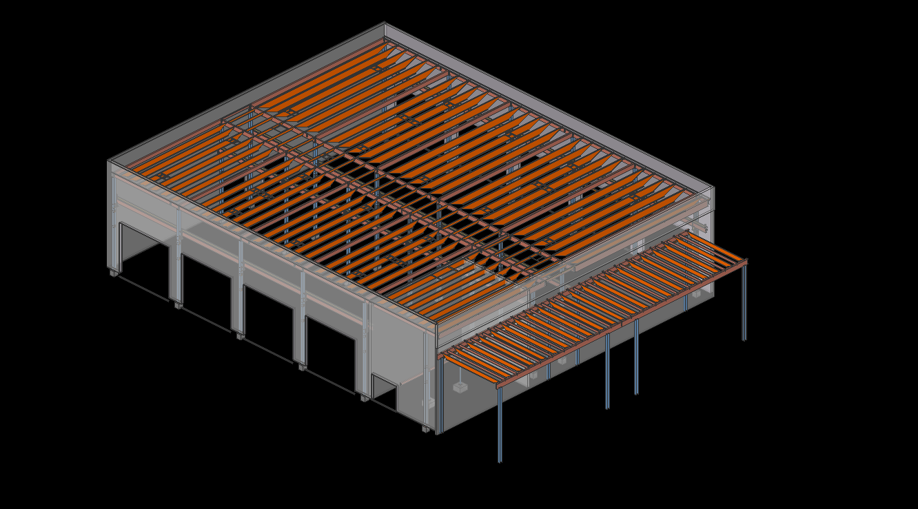 Heavy industrial steelwork