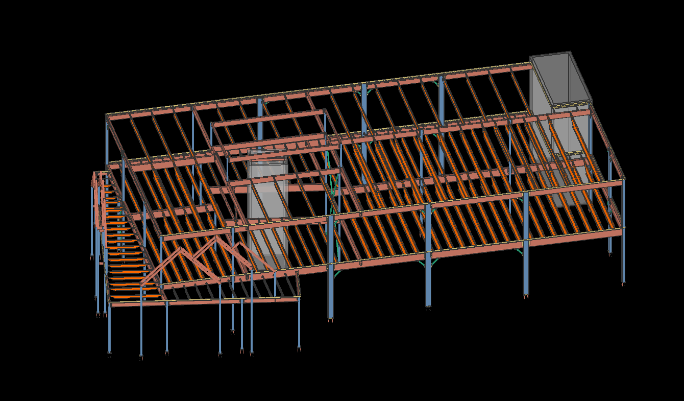 Elevated conveyor and bridge structure